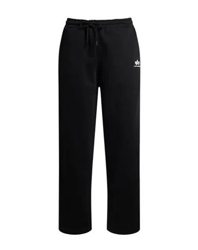 Alpha Industries Woman Pants Black Size L Cotton, Polyester
