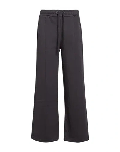Alpha Industries Woman Pants Charcoal Size M Cotton, Polyester In Black