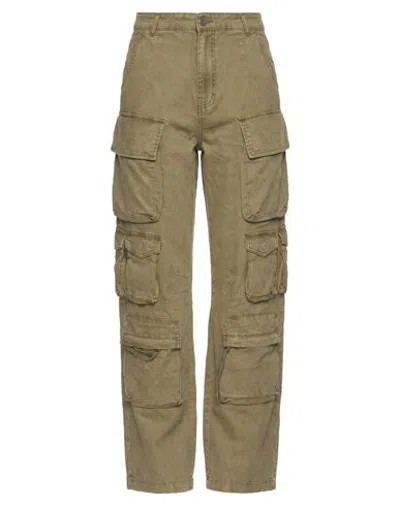 Alpha Industries Woman Pants Sage Green Size Xs Cotton
