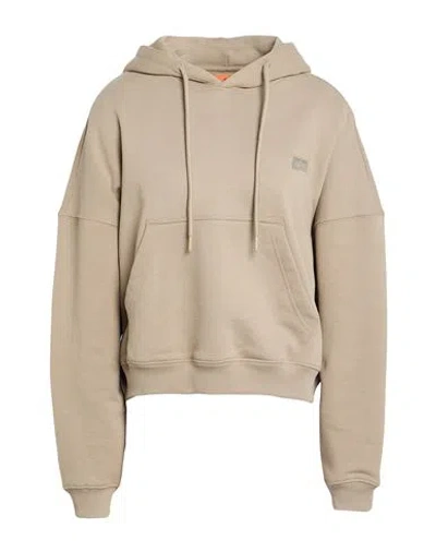Alpha Industries Woman Sweatshirt Sand Size M Cotton, Polyester In Neutral