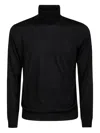 Alpha Industries Wool Turtleneck Sweater In Black