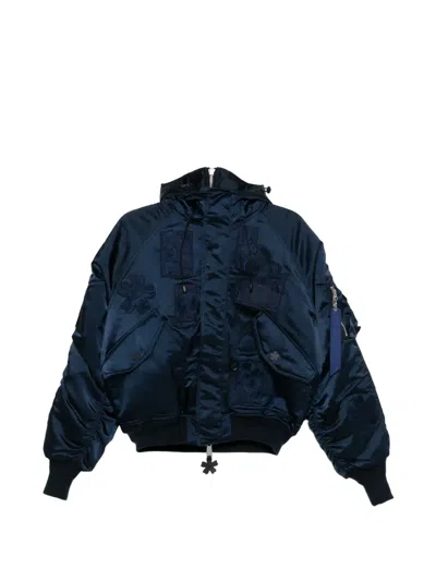 Alpha Industries X Cecile Bahnsen N-2b Hooded Jacket In Blue