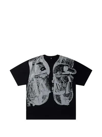Alpha Industries X Icecream Reflective Vest-print T-shirt In Black