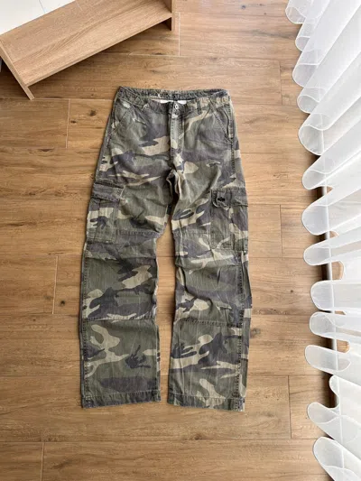 Pre-owned Alpha Industries X Military Vintage Alpha Industries Military Cargo Heavyweight Pants In Camo