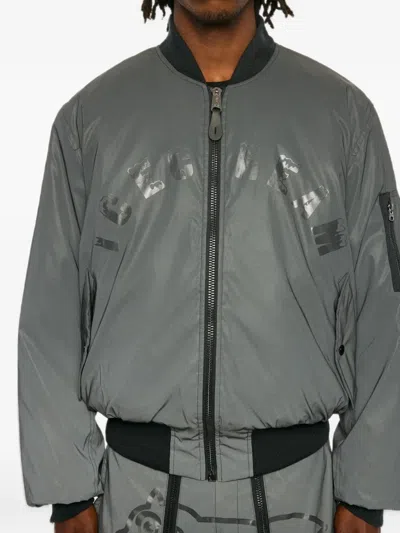 Alpha Industries Xice Cream B-15 Bomber Jacket In Grey