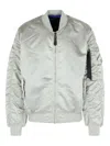 Alpha Industries Zip-fastening Bomber Jacket In Gray