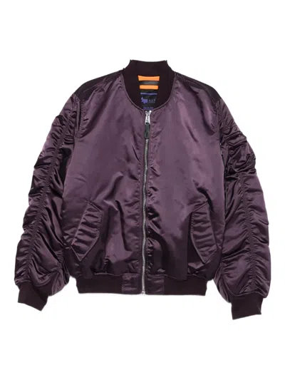 Alpha Industries Zip Ma-1 Uv Jacket In Purple