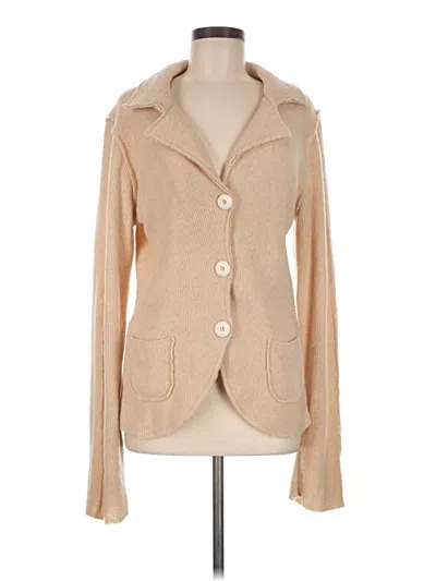 Pre-owned Alpha Massimo Rebecchi Cardigan Sweater In Tan