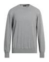 Alpha Massimo Rebecchi Man Sweater Light Grey Size 42 Merino Wool