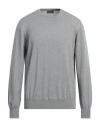Alpha Massimo Rebecchi Man Sweater Light Grey Size 42 Merino Wool In Grey