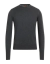 Alpha Massimo Rebecchi Man Sweater Steel Grey Size 36 Merino Wool