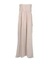 ALPHA MASSIMO REBECCHI ALPHA MASSIMO REBECCHI WOMAN MAXI DRESS LIGHT GREY SIZE 10 COTTON, ELASTANE