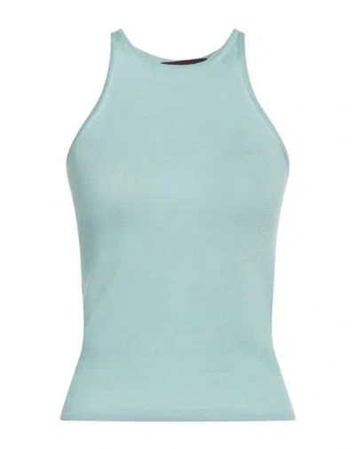 Alpha Massimo Rebecchi Woman Top Turquoise Size 6 Cashmere, Silk