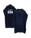 Alpha Men's And Women's  Navy Team Usa Barefoot Dreams Cozychic Hooded Rib Cozy
