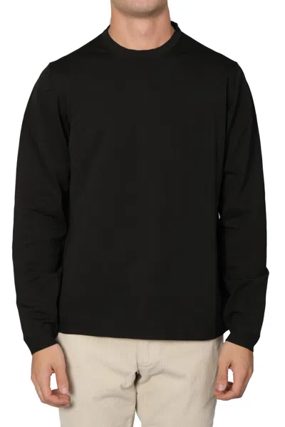 ALPHA STUDIO ALPHA STUDIO - LIGHTWEIGHT TECHNICAL CREW NECK AU-7100C 4031 NERO