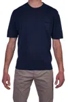 Alpha Studio - Raglan; With Boxy Pocket Fit Au-6402c 3203 Blue