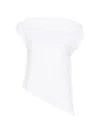 Alpha Studio Asymetrical Tee In White