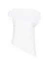 Alpha Studio Asymmetric Top In White