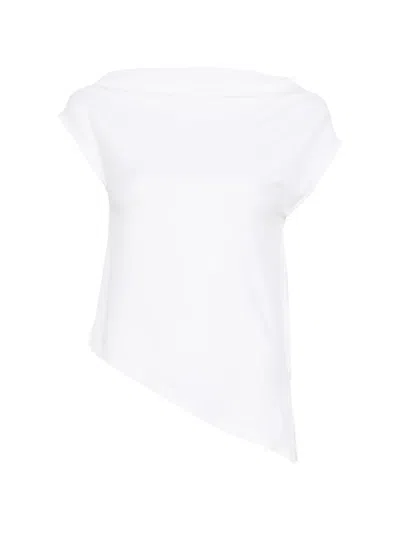 Alpha Studio Asymmetric Top In White