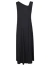 Alpha Studio Asymmetrical Sm Long Dress In Black