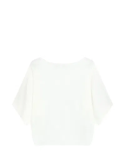 Alpha Studio Batwing Sleeve Knitwear In White