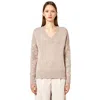 Alpha Studio Beige Wool Alpaca Sweater