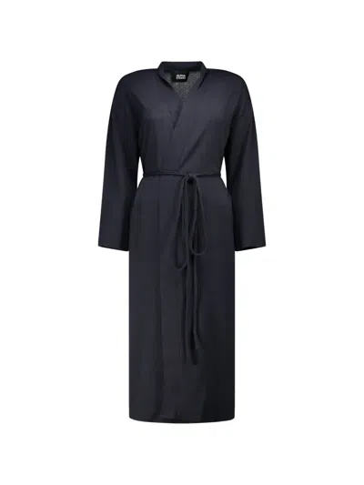 Alpha Studio Belted Wrap-style Cardigan In Black