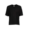 Alpha Studio Black Cotton T-shirt