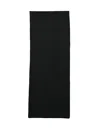 Alpha Studio Black Draping Rectangular Wool-cashmere Stole In Black