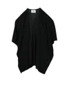 Alpha Studio Black Viscose Polyester Open Cardigan In Black