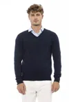 Alpha Studio Black Viscose Sweater