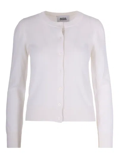 ALPHA STUDIO BUTTON CARDIGAN