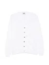 Alpha Studio Buttoned Cardigan In White