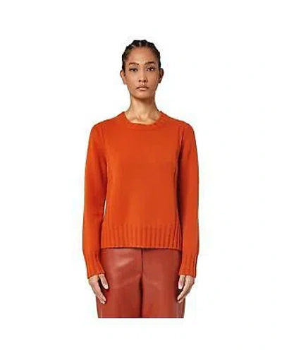 Pre-owned Alpha Studio Cabled Knit Jumper Rust - Jumpers - Orange -size 44