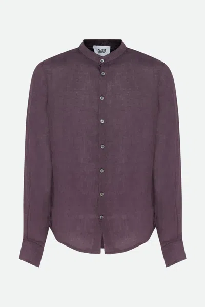 Alpha Studio Camicia Viola