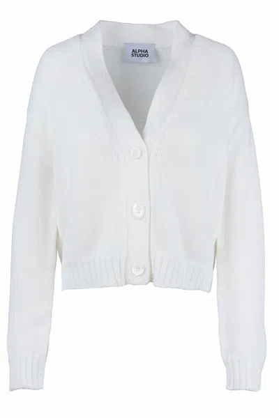 Alpha Studio - Cardigan - 471112 - Milk In Latte