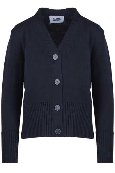 Alpha Studio - Cardigan - 480261 - Blue