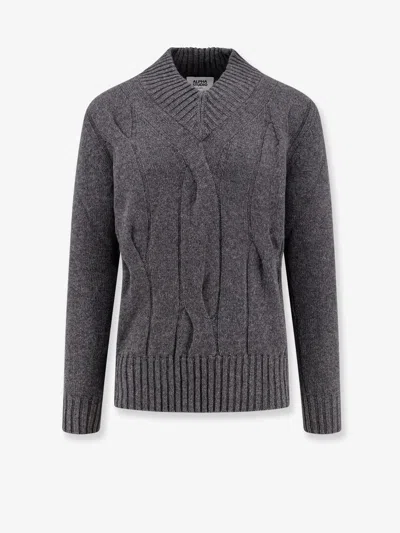 Alpha Studio Cashmere Sweater In Gray