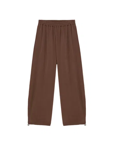 Alpha Studio Chic Trousers For Women In Cioccolato