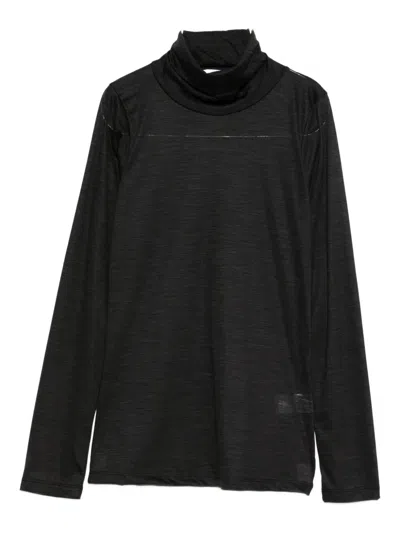 Alpha Studio Colloalto Turtleneck Sweater In Black