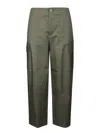 Alpha Studio Cotton-blend Trousers In Green