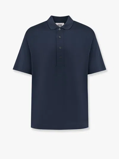 Alpha Studio Cotton Jersey Polo Shirt