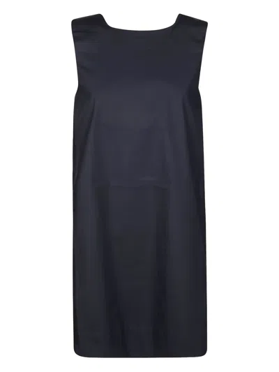 Alpha Studio Cotton Mini Dress In Blue