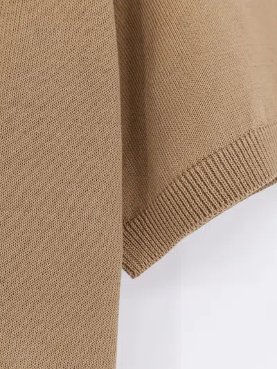 Alpha Studio Cotton Sweater In Brown