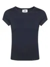 Alpha Studio Cotton T-shirt In Blue