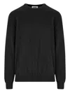Alpha Studio Crew-neck Cashmere Sweater In Black