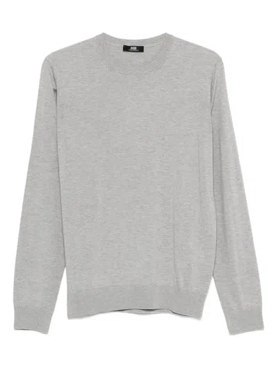 ALPHA STUDIO CREW-NECK LONG-SLEEVE SWEATER