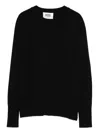 Alpha Studio Crew Neck Sweater In Black