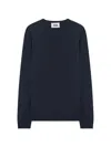 Alpha Studio Crew Neck Sweater In Blue
