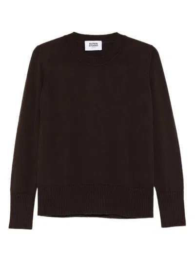 ALPHA STUDIO CREW NECK SWEATER